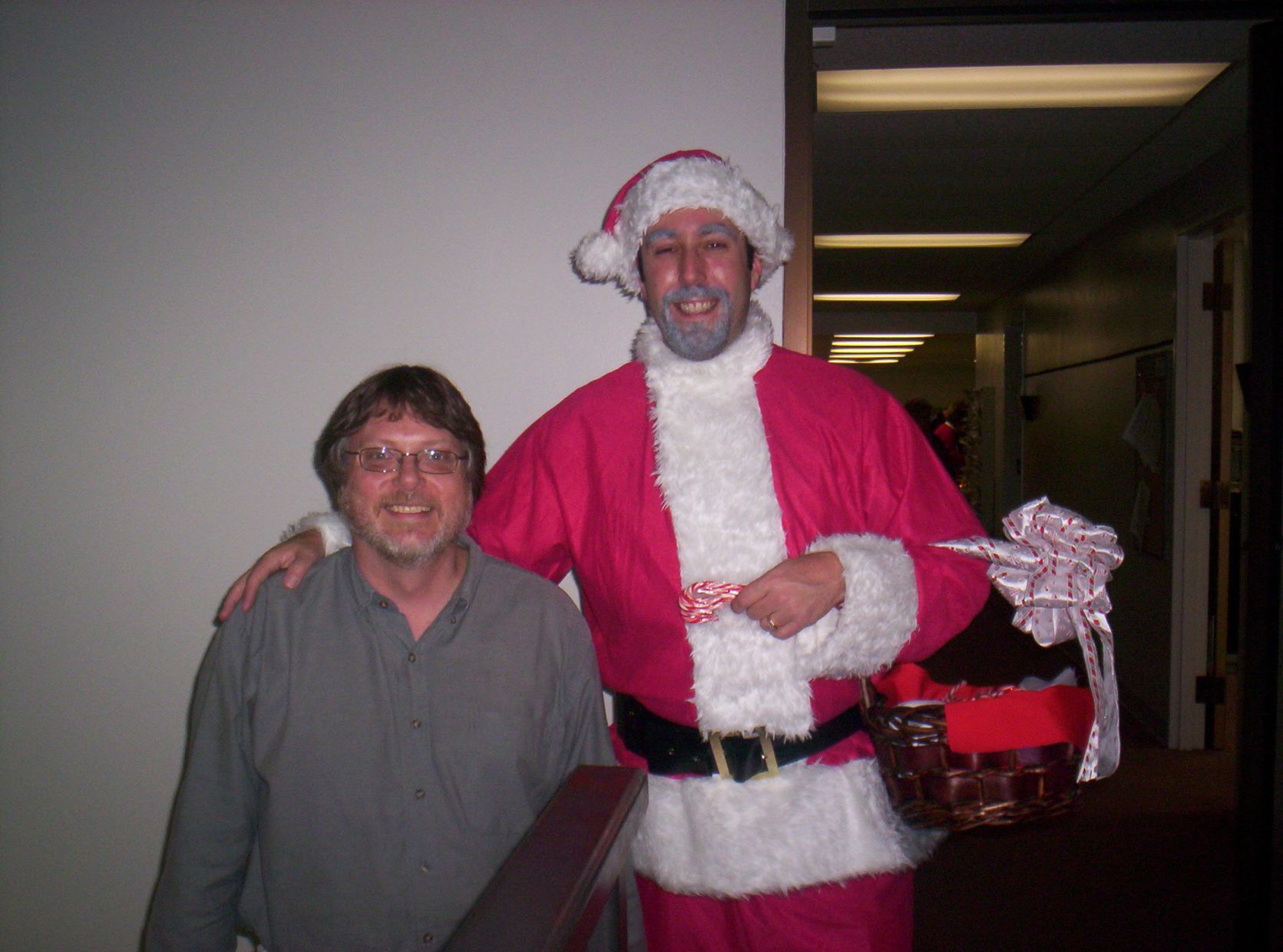 Santa and Charlie Brennan